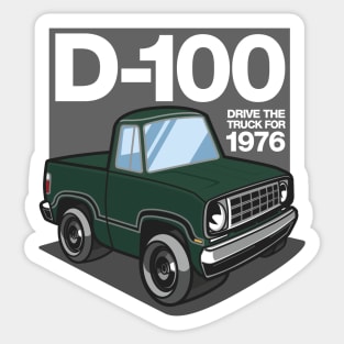 D100 - 1976 (Dark Green Iridescent) Sticker